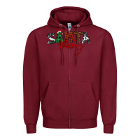 Burgundy Santa baby Zipper Hoodie - BarkalooDesign