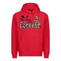Red have the day you deserve Premium Hoodie - Artiststas