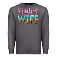Charcoal Heather spoiled wife Premium Sweatshirt - NancyCooperArtShop
