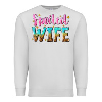Dove Grey spoiled wife Premium Sweatshirt - NancyCooperArtShop