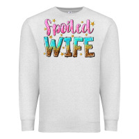 Oatmeal Heather spoiled wife Premium Sweatshirt - NancyCooperArtShop