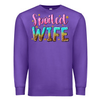 Purple spoiled wife Premium Sweatshirt - NancyCooperArtShop