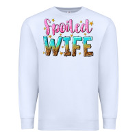 White spoiled wife Premium Sweatshirt - NancyCooperArtShop