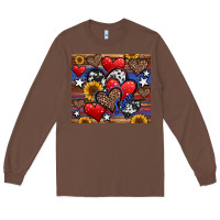 Chestnut 4th of july american hearts Long Sleeve Tee - Jasminsmagicworld