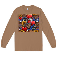 Toasted Coconut 4th of july american hearts Long Sleeve Tee - Jasminsmagicworld