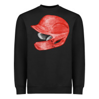 Black red baseball batting helmet fa element Heavyweight Sweatshirt - FaDigitalArtStudio