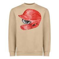 Mushroom red baseball batting helmet fa element Heavyweight Sweatshirt - FaDigitalArtStudio