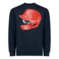 Navy red baseball batting helmet fa element Heavyweight Sweatshirt - FaDigitalArtStudio