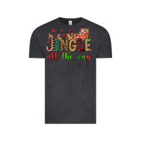 Vintage Black jingle all the way Vintage Tee - FaDigitalArtStudio
