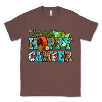 Chestnut happy camper with trees and map Classic Tee - AdoDesignShop