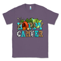 Lavender happy camper with trees and map Classic Tee - AdoDesignShop