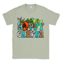Matcha happy camper with trees and map Classic Tee - AdoDesignShop
