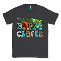 Smoke happy camper with trees and map Classic Tee - AdoDesignShop