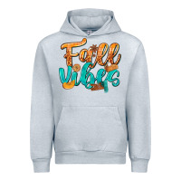 Heather Grey Fall Vibes with Food Urban Hoodie - texasbilliewilder