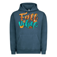 Pigment Midnight Navy Fall Vibes with Food Urban Hoodie - texasbilliewilder