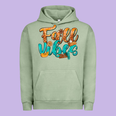 Fall Vibes With Food Urban Hoodie Designed By Texasbilliewilder