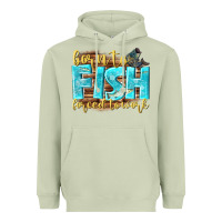 Matcha born to fish forced to work Heavyweight Hoodie - NancyCooperArtShop
