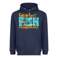 Navy born to fish forced to work Heavyweight Hoodie - NancyCooperArtShop