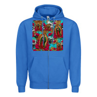 True Royal lady of guadalupe western seamless Zipper Hoodie - Jasminsmagicworld