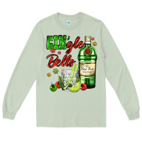 Matcha gin`gle bells with bottle and cocktail Long Sleeve Tee - AdoDesignShop