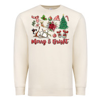 Sandshell merry bright Premium Sweatshirt - MaliasSmallBusiness