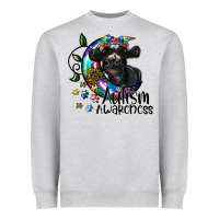 Heather Grey autism awareness Heavyweight Sweatshirt - SublimationCraftShop