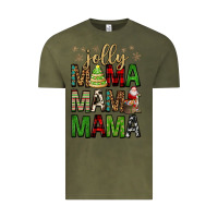Vintage Olive jolly mama mama mama Vintage Tee - FaDigitalArtStudio