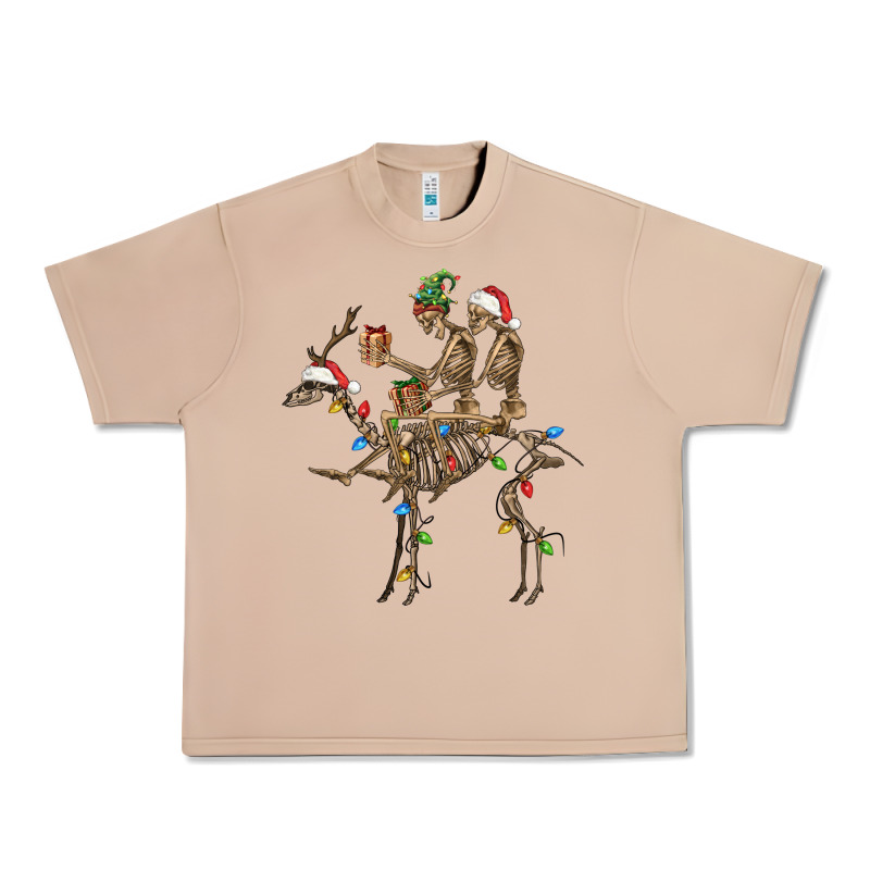 Christmas Deer And Skeletons Urban Heavy Tee by FaDigitalArtStudio | Teevron