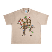 French Oak Christmas deer and skeletons Urban Heavy Tee - FaDigitalArtStudio