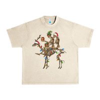 Sandshell Christmas deer and skeletons Urban Heavy Tee - FaDigitalArtStudio