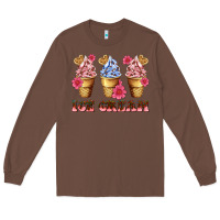 Chestnut floral ice cream Long Sleeve Tee - AdoDesignShop