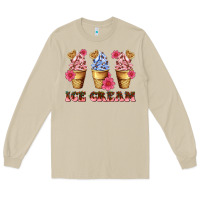 Mushroom floral ice cream Long Sleeve Tee - AdoDesignShop
