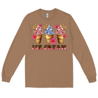 Toasted Coconut floral ice cream Long Sleeve Tee - AdoDesignShop