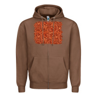 Chestnut serape turquoise  leather background Zipper Hoodie - Jasminsmagicworld