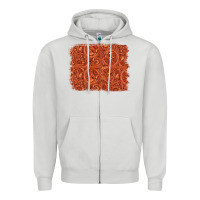 Dove Grey serape turquoise  leather background Zipper Hoodie - Jasminsmagicworld