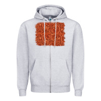 Heather Grey serape turquoise  leather background Zipper Hoodie - Jasminsmagicworld