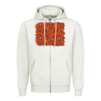 Oatmeal Heather serape turquoise  leather background Zipper Hoodie - Jasminsmagicworld