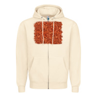Sandshell serape turquoise  leather background Zipper Hoodie - Jasminsmagicworld