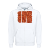 White serape turquoise  leather background Zipper Hoodie - Jasminsmagicworld
