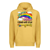 Antique Gold the only choice i made was to be myself Premium Hoodie - Artiststas