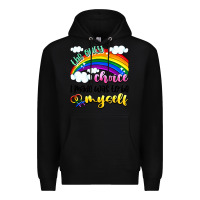 Black the only choice i made was to be myself Premium Hoodie - Artiststas
