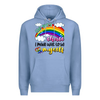Colony Blue the only choice i made was to be myself Premium Hoodie - Artiststas