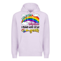 Lilac the only choice i made was to be myself Premium Hoodie - Artiststas