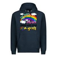 Navy the only choice i made was to be myself Premium Hoodie - Artiststas