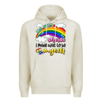 Oatmeal Heather the only choice i made was to be myself Premium Hoodie - Artiststas