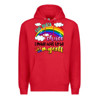 Red the only choice i made was to be myself Premium Hoodie - Artiststas