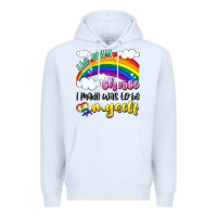 White the only choice i made was to be myself Premium Hoodie - Artiststas