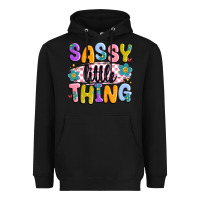 Black sassy little thing Heavyweight Hoodie - MaliasSmallBusiness