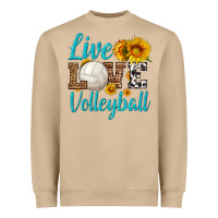 Mushroom live love volleyball Heavyweight Sweatshirt - HRA Design Shop