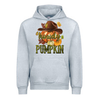 Heather Grey Howdy Pumpkin Urban Hoodie - texasbilliewilder